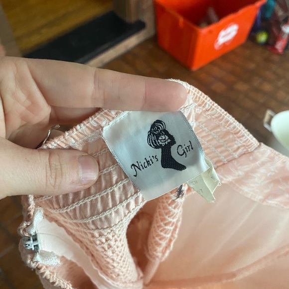 Vintage Handmade Sweetheart Dress Sz 9 - Picture 6 of 8